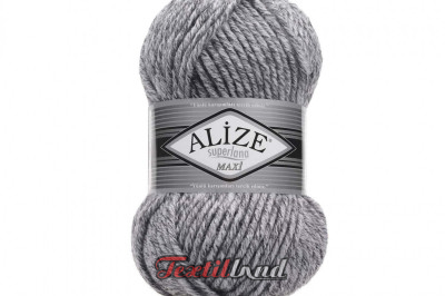 Пряжа Alize Superlana Maxi ( Суперлана Макси) 801 серый меландж