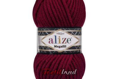 Пряжа Alize Superlana Megafil ( Суперлана Мегафил) 390 вишня