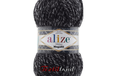 Пряжа Alize Superlana Megafil ( Суперлана Мегафил) 800 антрацит