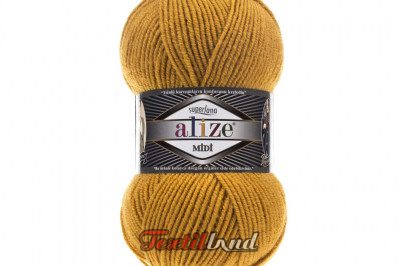 Пряжа Alize Superlana Midi ( Суперлана Миди) 02 шафран