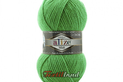Пряжа Alize Superlana Midi ( Суперлана Миди) 455 зеленый гранат
