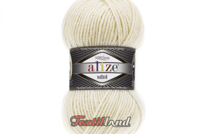 Пряжа Alize Superlana Midi ( Суперлана Миди) 599 слоновая кость