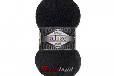 Пряжа Alize Superlana Midi ( Суперлана Миди) 60 черный