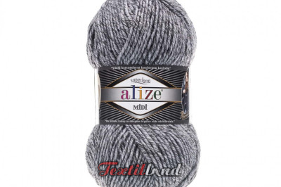Пряжа Alize Superlana Midi ( Суперлана Миди) 801 серый