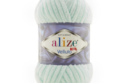Пряжа Alize Velluto ( Ализе Веллуто) 15 водяная зелень