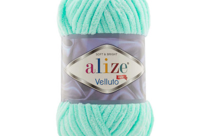 Пряжа Alize Velluto ( Ализе Веллуто) 19 светло-берюзовый