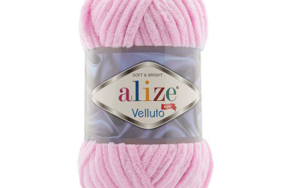 Пряжа Alize Velluto ( Ализе Веллуто) 31 детский розовый