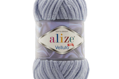 Пряжа Alize Velluto ( Ализе Веллуто) 87 серый