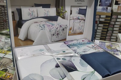 Постільна білизна полуторна Satin 3D Sarnia denim