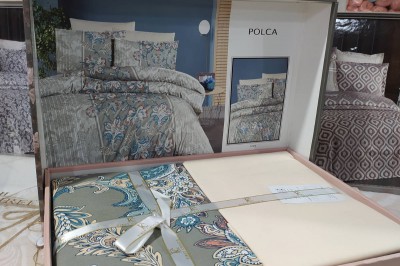 Постельное белье евро Polca Grey от First Choice (R.51)