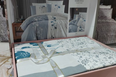 Постільна білизна полуторка Camelia Grey от First Choice (R.41)