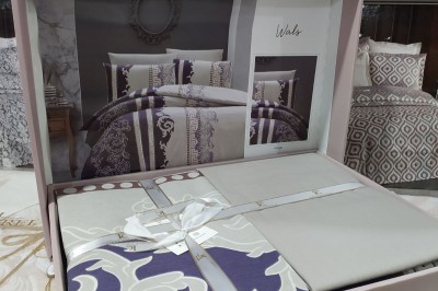 Постельное белье полуторное Wals Indigo от First Choice (R.66)
