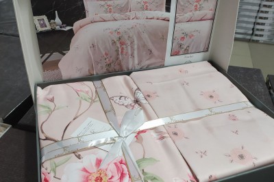 Постельное белье полуторное COTON SATIN Matilde Powder
