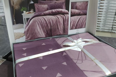 Постельное белье полуторное COTON SATIN Rovena Lilac