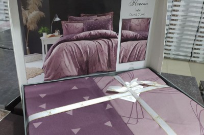 Постільна білизна євро COTTON SATIN Duvet Cover Lilac