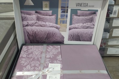 Постельное белье полуторное  COTON SATIN Vanessa Lavender