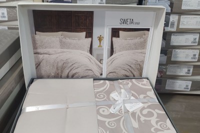 Постільна білизна полуторка COTON SATIN Sweta Bege