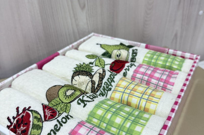 Рушники кухонні "Fruits" (5 шт) Турція