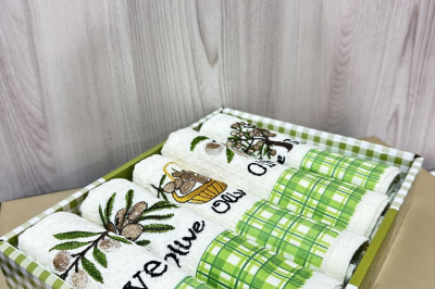 Полотенца кухонные  "Olive" ( 5 шт. ) Турция