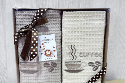 Полотенца кухонные "Coffe" Lorenzella  ( 2 шт. ) Турция