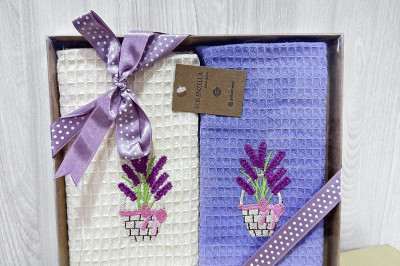 Рушники кухонні "Lavanda" Lorenzella (2 шт.) Турція