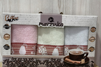 Полотенца кухонные махра Merzuka "fruits" 40*60 ( 3 шт. ) Турция