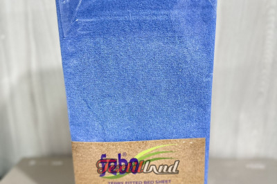 Простынь махровая на резинке  Febo 100*200+30 (Турция)