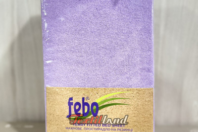 Простынь махровая на резинке  Febo 100*200+30 (Турция)