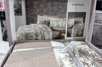 Постільна білизна євро Vintage Brown от First Choice (R.141)