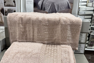 Рушник махровий VIP Cotton  70*140-1 шт.(для ванної, банний) та 50*90-1 шт. (для обличчя)
