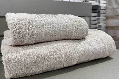 Полотенце махровое VIP Cotton  70*140-1 шт.(для ванной, банный) и 50*90-1 шт. (для лица)