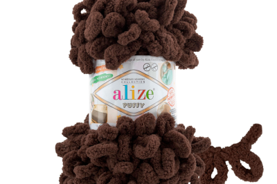 Пряжа Alize Puffy (Ализе Пуфи) 153 молочный шеколад