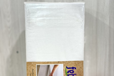 Простынь на резинке  Febo 160*200+30 белая  (Турция)