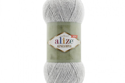 Пяжа Alize Alpaca Royal New (Альпака роял н'ю) 684 пепельный-меландж