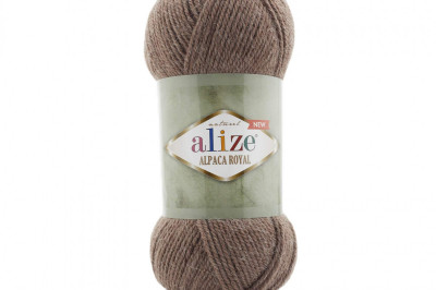 Пяжа Alize Alpaca Royal New (Альпака роял н'ю) 688 кофе с молоком меландж