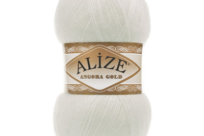 Пряжа Angora Gold (Ангора Голд) 62 молочный