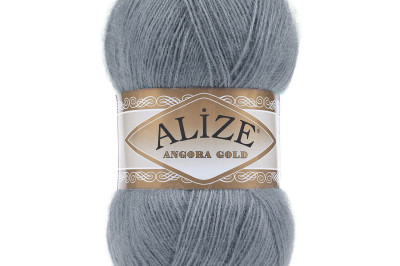 Пряжа Angora Gold (Ангора Голд) 87 угольно-серый