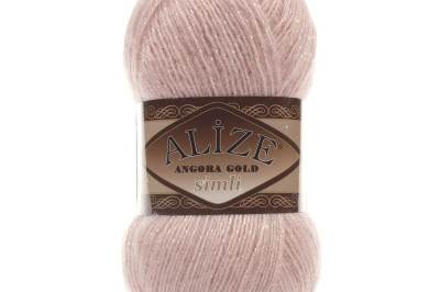 Пряжа Angora Gold Simli (Ангора Голд Сімлі) 161 пудра
