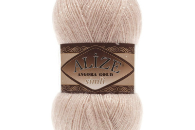 Пряжа Angora Gold Simli (Ангора Голд Сімлі) 404 шампань