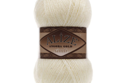 Пряжа Angora Gold Simli (Ангора Голд Сімлі) 67 молочно-бежевый