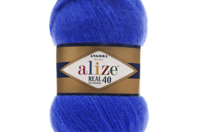 Пряжа Angora Real 40 (Ангора Реал 40)  141 сапфир