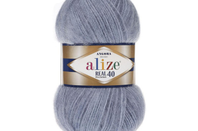 Пряжа Angora Real 40 (Ангора Реал 40)  221 светлый джинс