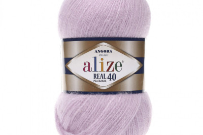 Пряжа Angora Real 40 (Ангора Реал 40)  27 лиловый