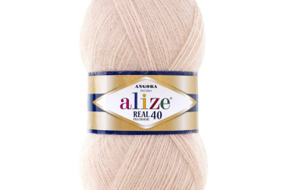 Пряжа Angora Real 40 (Ангора Реал 40)  404 шампань