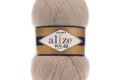 Пряжа Angora Real 40 (Ангора Реал 40)  05 бежевый
