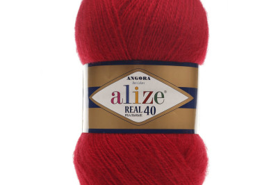Пряжа Angora Real 40 (Ангора Реал 40)  56 красный
