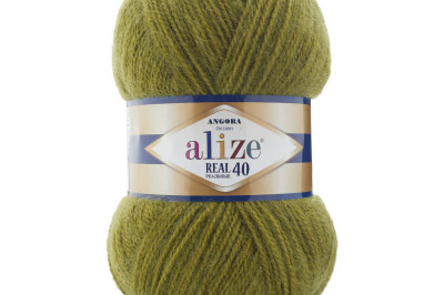 Пряжа Angora Real 40 (Ангора Реал 40)  758 травяной чай