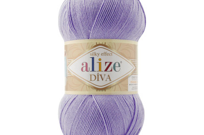 Пряжа Alize Diva (Ализе Дива) 158 фиолетовый
