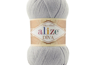 Пряжа Alize Diva (Ализе Дива) 168 белая зима