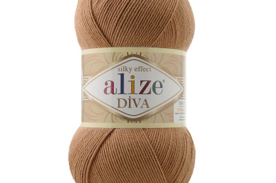 Пряжа Alize Diva (Ализе Дива) 261 кофе